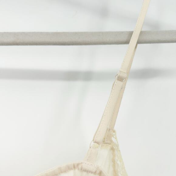 Allison Taylor Womens VTG Vintage Y2K‎ Coquette Lace Trim Cami Top Size XL Cream - Picture 5 of 6